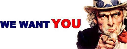 We want you text with uncle sam image 