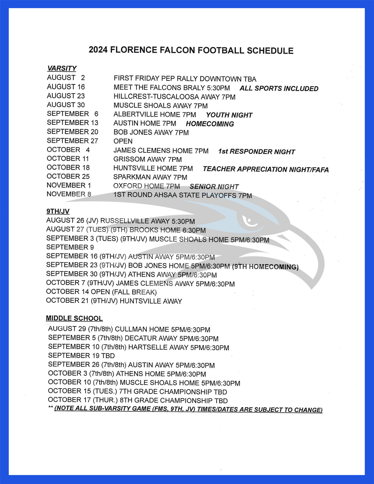 Schedule2024